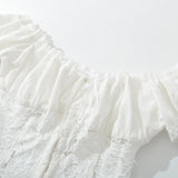 Mingmingxi New in Matching Sets Elegant Off The Shoulder Cropped Top and Flared Skirt Sexy Outfits Two-piece Set Women 2025