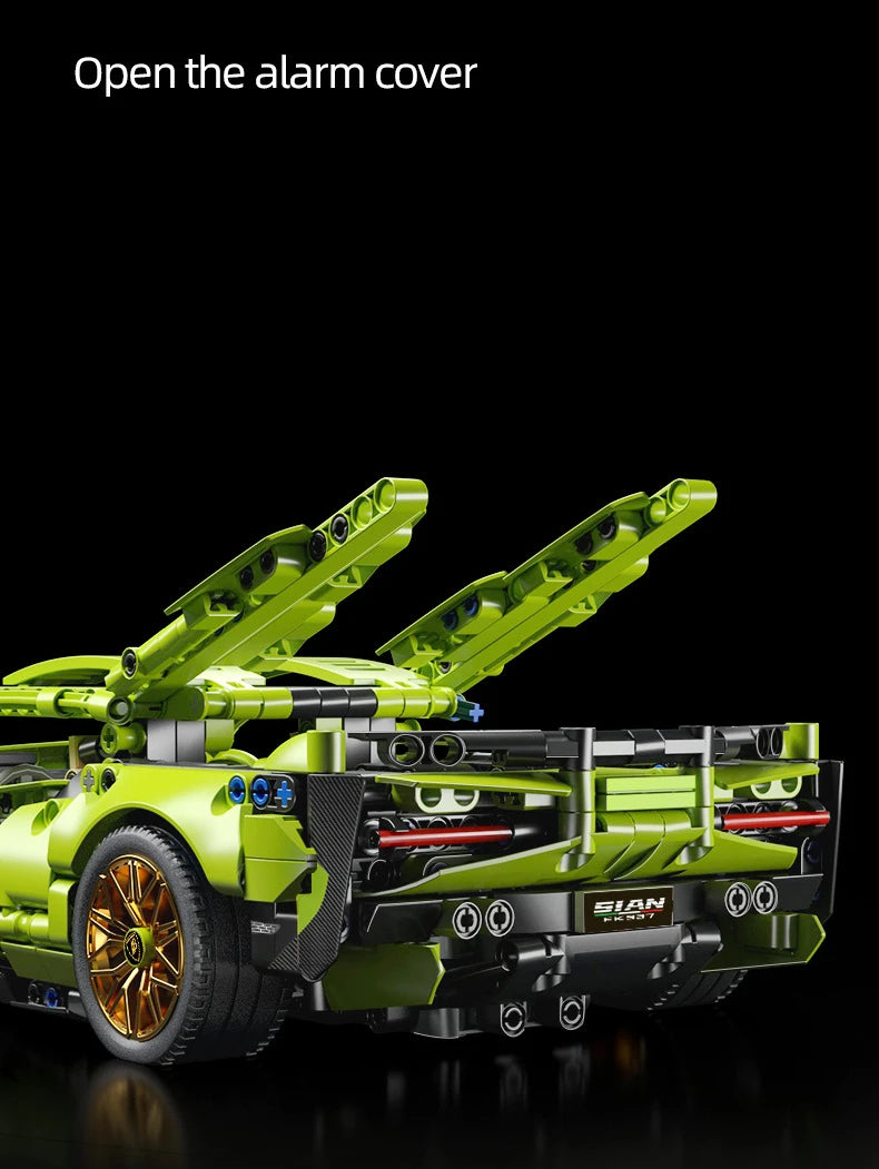 Technical racing car model RC building block sports car 1:14 DIY supercar bricks Educational toys Children and adults gifts