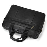 Genuine Leather Briefcase Bag for 15.6 inch laptop computer bag cowskin handbag for men male leather crossbody shoulder bag