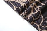 Women's Print Stand Collar Long-Line Slim Dress