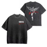 Nirvana In Utero Washed Cotton Oversized T-Shirt — Retro Y2K Streetwear Tee