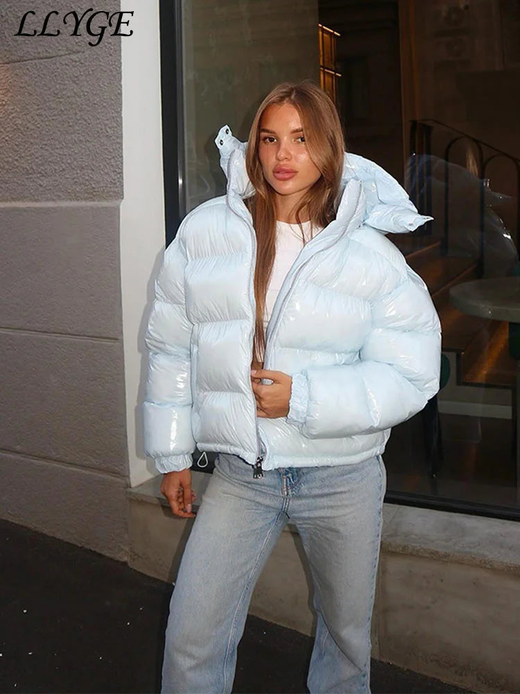 Women’s Hooded Puffy Cotton Jacket