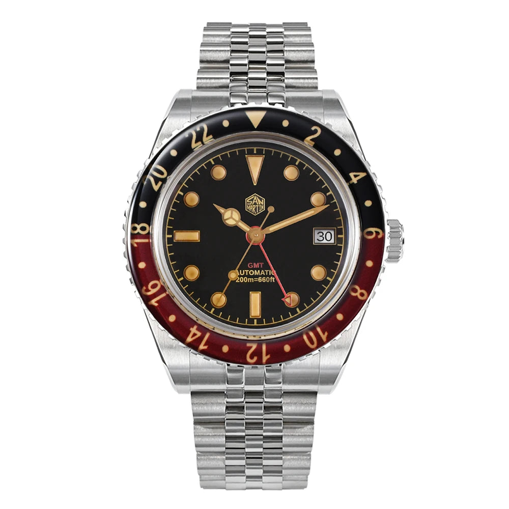 San Martin 40mm SN0005 GMT Automatic Watch | NH34