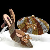 Venus Chan Pointed-Toe Heels & Handbag Set for Women