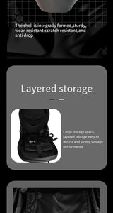 LED Hiking Backpack For Men Hard Shell LED Motorcycle Cycling Helmet Backpack woman Business Travel Waterproof Laptop Backpack