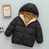 Kids’ Plush Cartoon Hooded Jacket