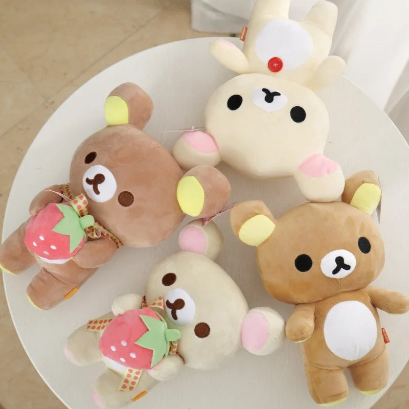 Rilakkuma & Strawberry Bear Plush Doll | Kawaii Gift
