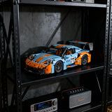 City technological 911 Compete Speed Race Car RC Building Block Famous Supercar Drift Racing Brick  Festival Toys Gifts