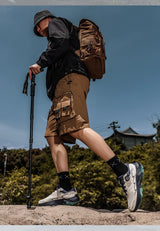 Outdoor Hiking Shoes for Men, Lightweight Travel Hiking Shoes, Breathable Mesh Sneakers, Casual Walking Shoes, Rotating Buckle Design, Non-Slip and Wear-Resistant Trail Shoes, Suitable for Mountaineering and Camping, 2026 New
