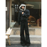 Men's Hooded Faux Fur Winter Jacket