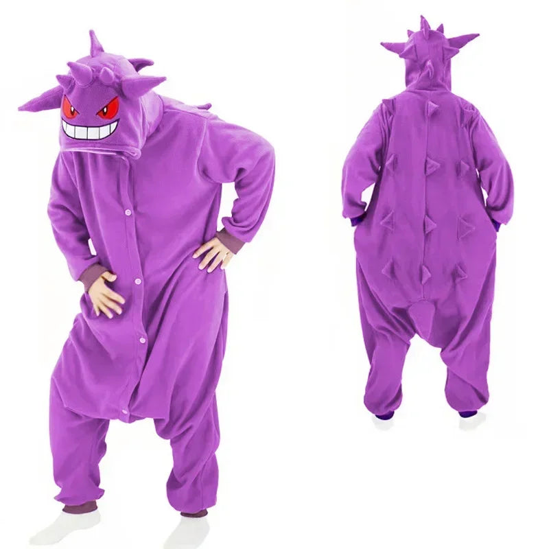 Greninja Kigurumi Onesie Mewtwo Snorlax Gengar Cosplay Halloween Costume Adult Anime Axolotl  Eevee Cow Pajamas Pijama