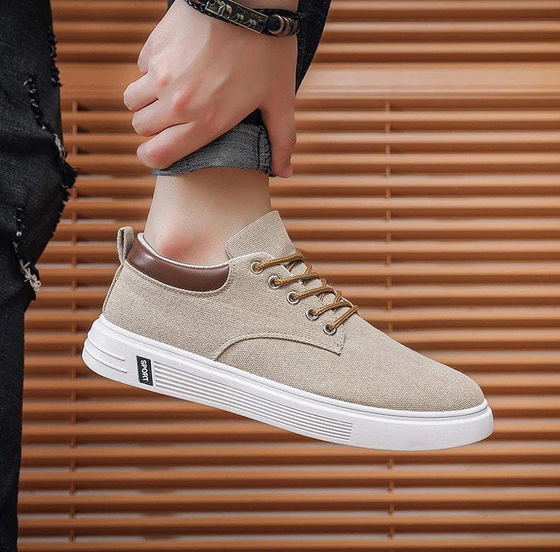 New Breathable Men's Canvas Shoes Student Casual Sports Shoes Trendy Youth Board Shoes