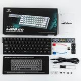 AULA Mini60 HE/Pro/Max 60% Magnetic Switch Keyboard RGB Tri Mode Wireless Mechanical Keyboard 8000Hz 0.01mmRT for Pc Gamer Gifts
