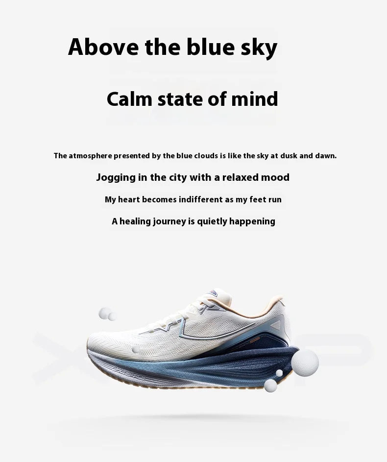 Xtep QINGYUN Running Shoes for Men 2025 Spring Lightweight Cushioned Wear-Resistant Training Professional Sneaker 975119110053