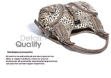 Women Handbags Leopard Bag Top-handle Handbag Fashion Satchel Dumpling Pack Shoulder Bag Tote Bag Hobos Large Purse