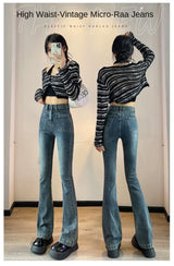 Women's High-Waist Stretch Bootcut Jeans