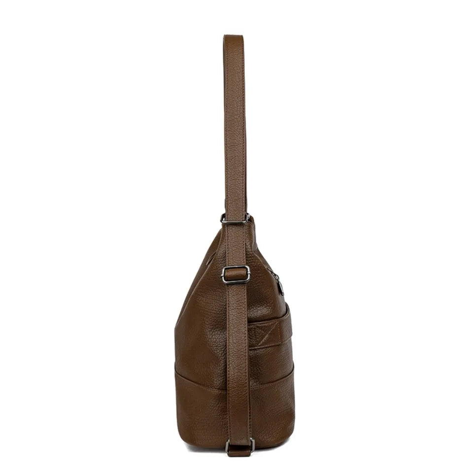 Top Quality Leather Backpack Women Bagpack Female Large Capacityf or Commute Travel School Backpack Shoulder Bags for Women Sac