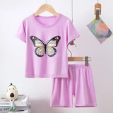 CHILDREN'S Clothing Short Sleeve Shorts 2-piece Suit