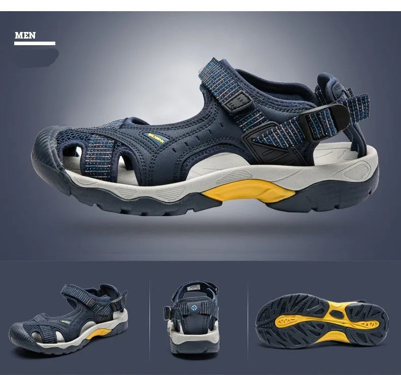 Outdoor Sports Sandals Hole Hole Beach Men and Women Non-slip Soft Bottom Speed Interference Water River Tracing Shoes