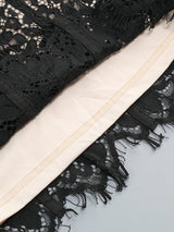 Elegant V-Neck Lace Maxi Dress