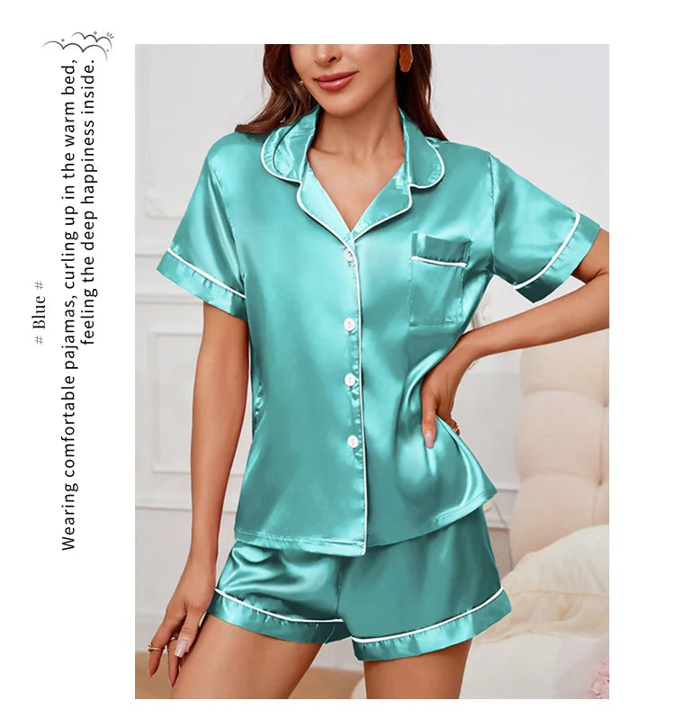 Women’s Luxurious Satin Pajama Set