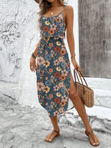 Summer Spaghetti Strap Flowy Dress