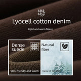 AMII Wide-Leg Cotton Jeans | Warm Winter Denim for Women