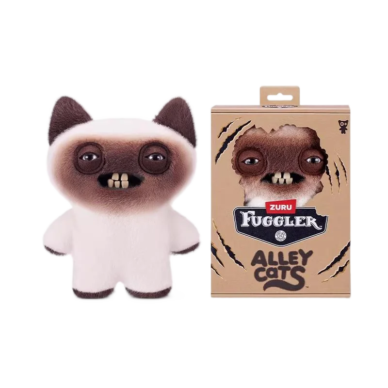 Original Fuggler Funny Ugly Teeth Monster Plush Toy Fugg Old Fogies Alley Cats Care Bears Powerpuff Girls Stuffed Plushies Dolls