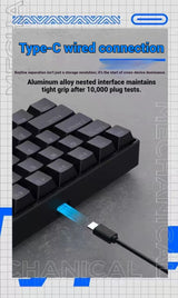 2026 New USB Gaming Mechanical Mini Keyboard Red Switch RGB Backlit 61 Keys Wired Feel for Game/Office