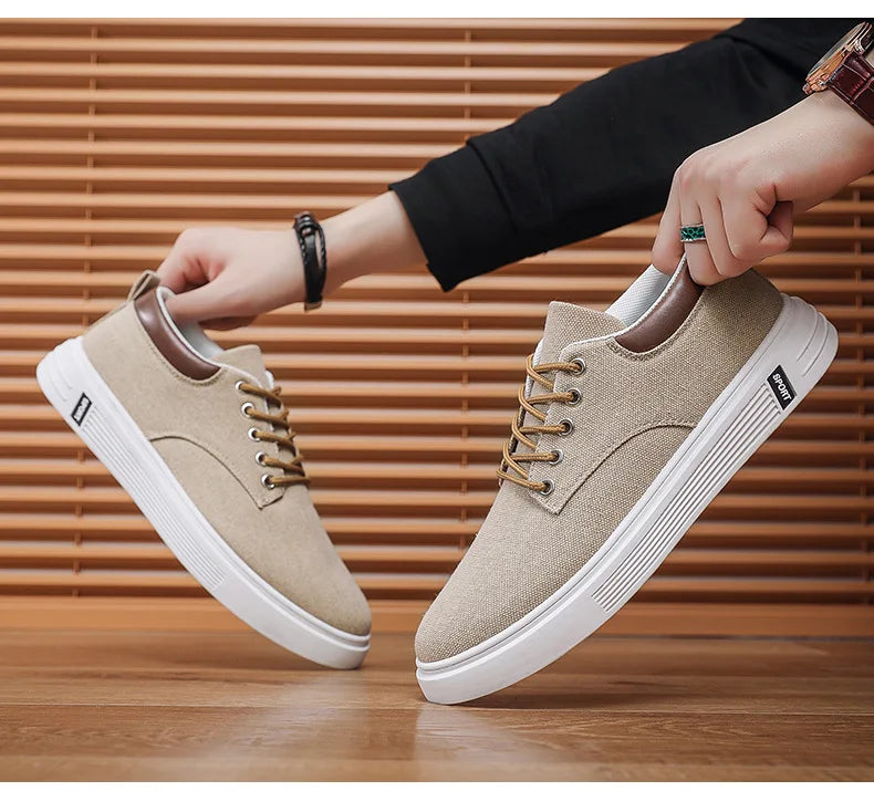 New Breathable Men's Canvas Shoes Student Casual Sports Shoes Trendy Youth Board Shoes
