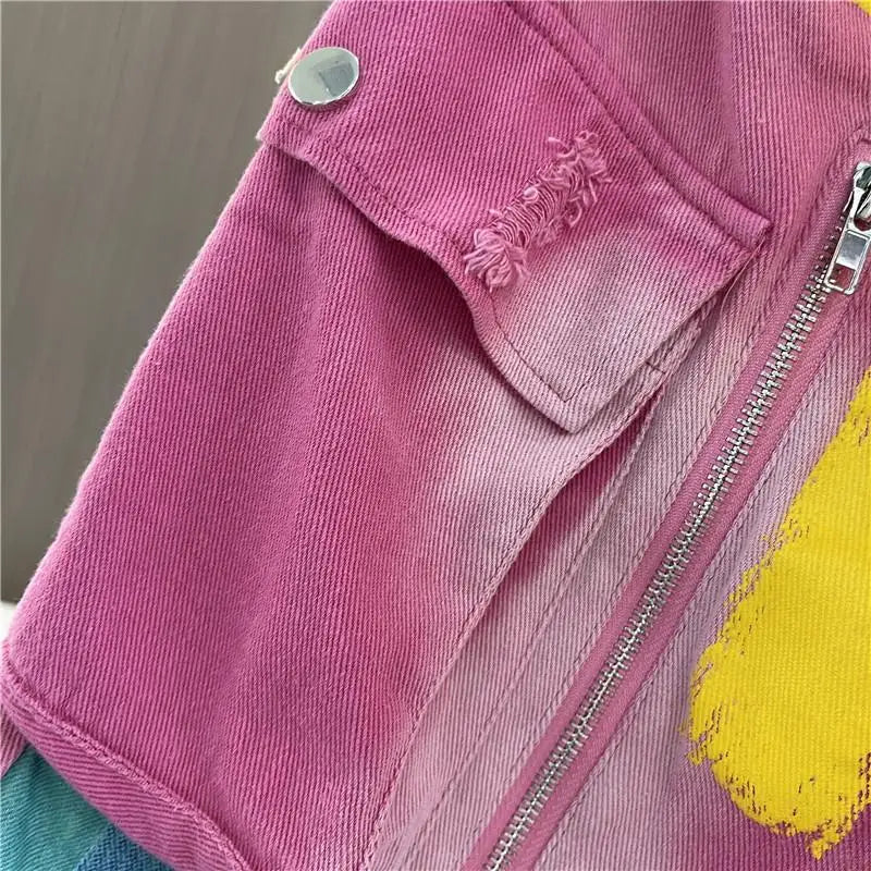 Women's Patchwork Denim Harem Pants | Streetwear