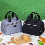 Portable Lunch Bag for OL Women Thermal Insulated Lunch Box Tote Cooler Handbag Waterproof Bento Pouch Office Food Shoulder Bags