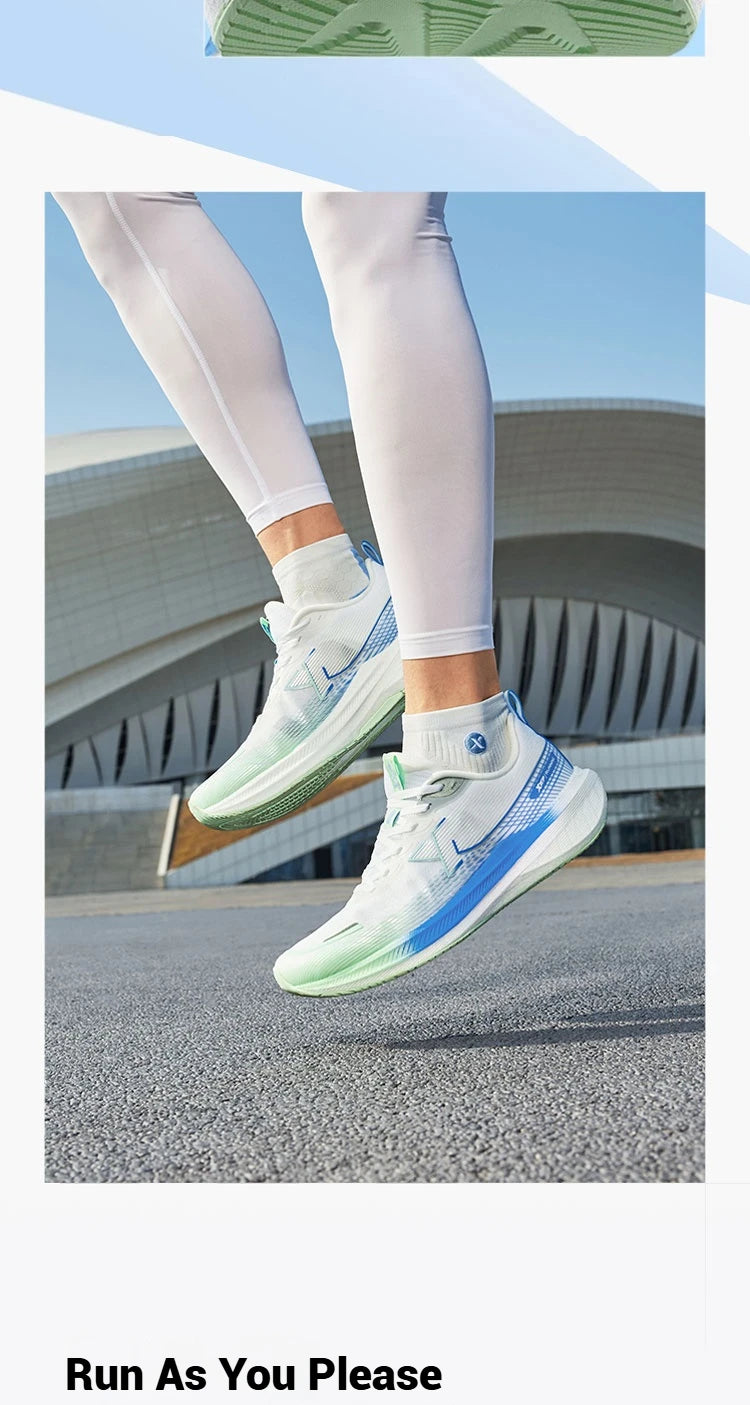 Xtep Kunpeng Running Shoes for Men 2025 Summer Shock-absorbing Rebound Lightweight Breathable Mesh Sport Shoes 875219110025
