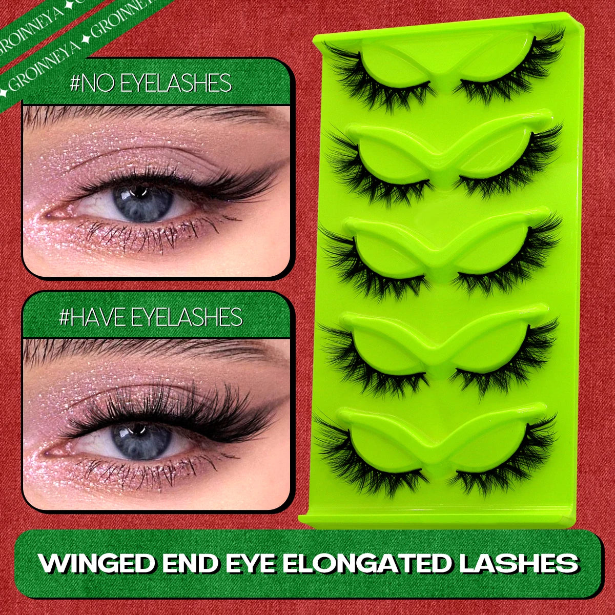 Optional 5Pairs 20Pairs Russian Strip Lashes 3D Mink Lashes Natural Dramatic Style Household Salon Eyelash Supply