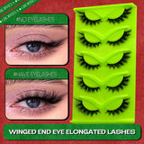 Optional 5Pairs 20Pairs Russian Strip Lashes 3D Mink Lashes Natural Dramatic Style Household Salon Eyelash Supply