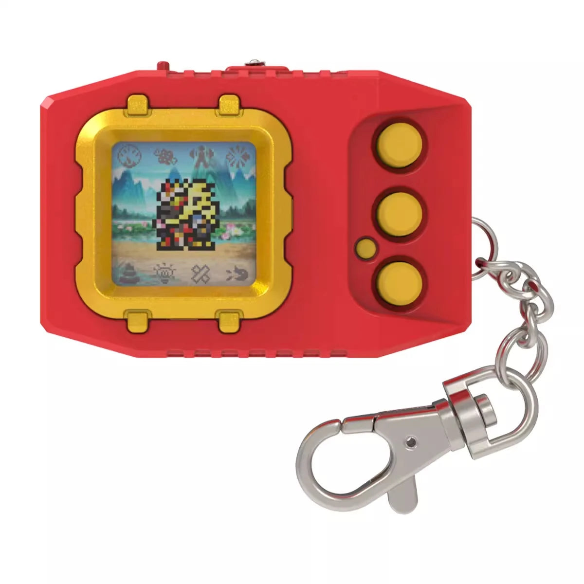 New Bandai Digital Monster Original V-Pet Digimon Color Digivice G 70th Anniversary War Greymon Model Birthday Gift Toy