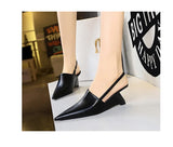 Designer Wedge Heel Sandals – Pointed Toe Women's Pumps