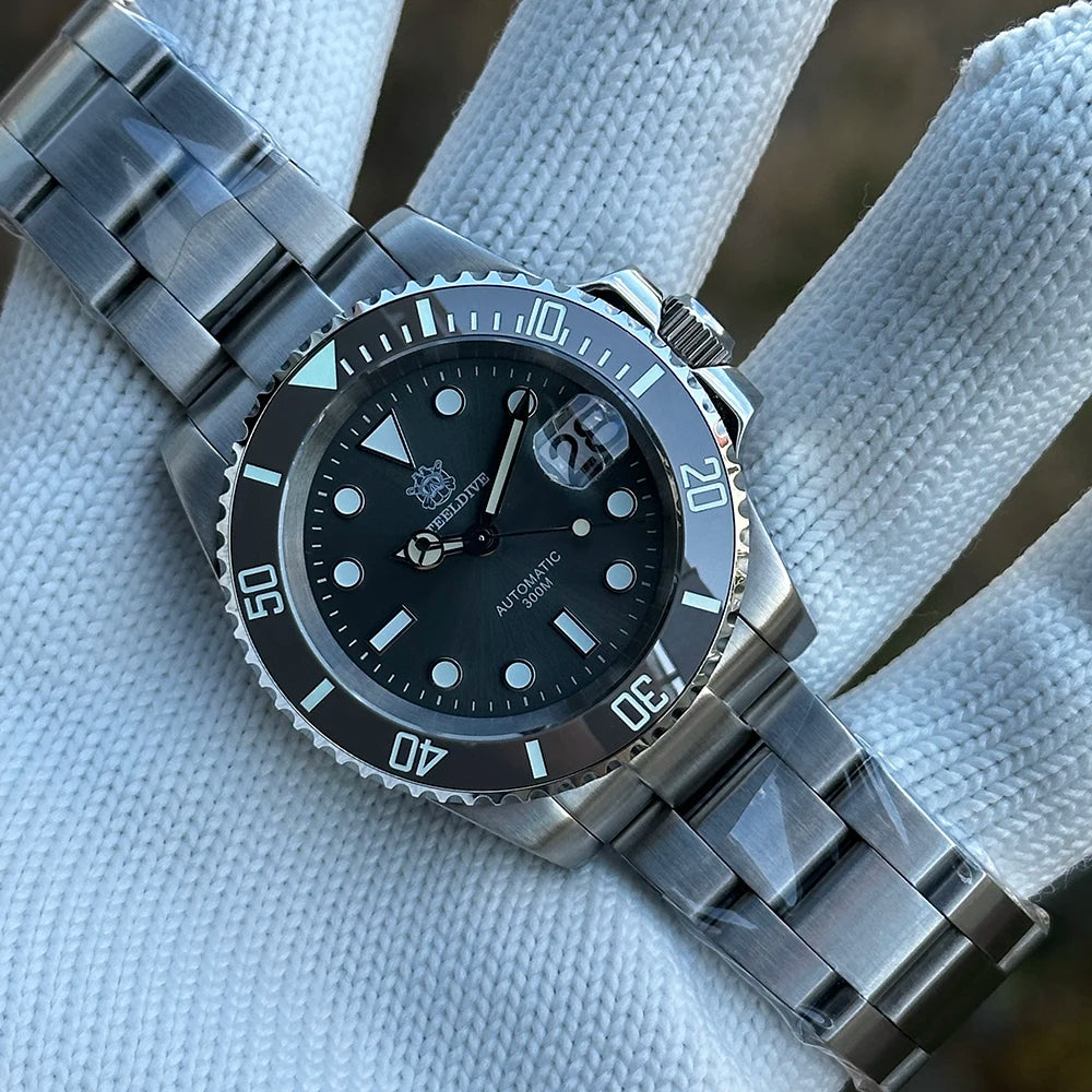 STEELDIVE SD1953 Water Ghost Ceramic Bezel Sapphire Mirror Luminous NH35 Movement Dive 30Bar Waterproof Mechanical Watch