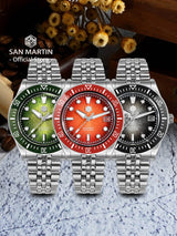 San Martin SN0148 Enamel Dial Diver Watch 37.5mm 40mm
