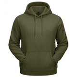 TACVASEN Autumn Winter Fleece Hoodies Mens Thermal Warm Hooded Sweatshirts Pockets Casual Hoodies Pullover Tops Male