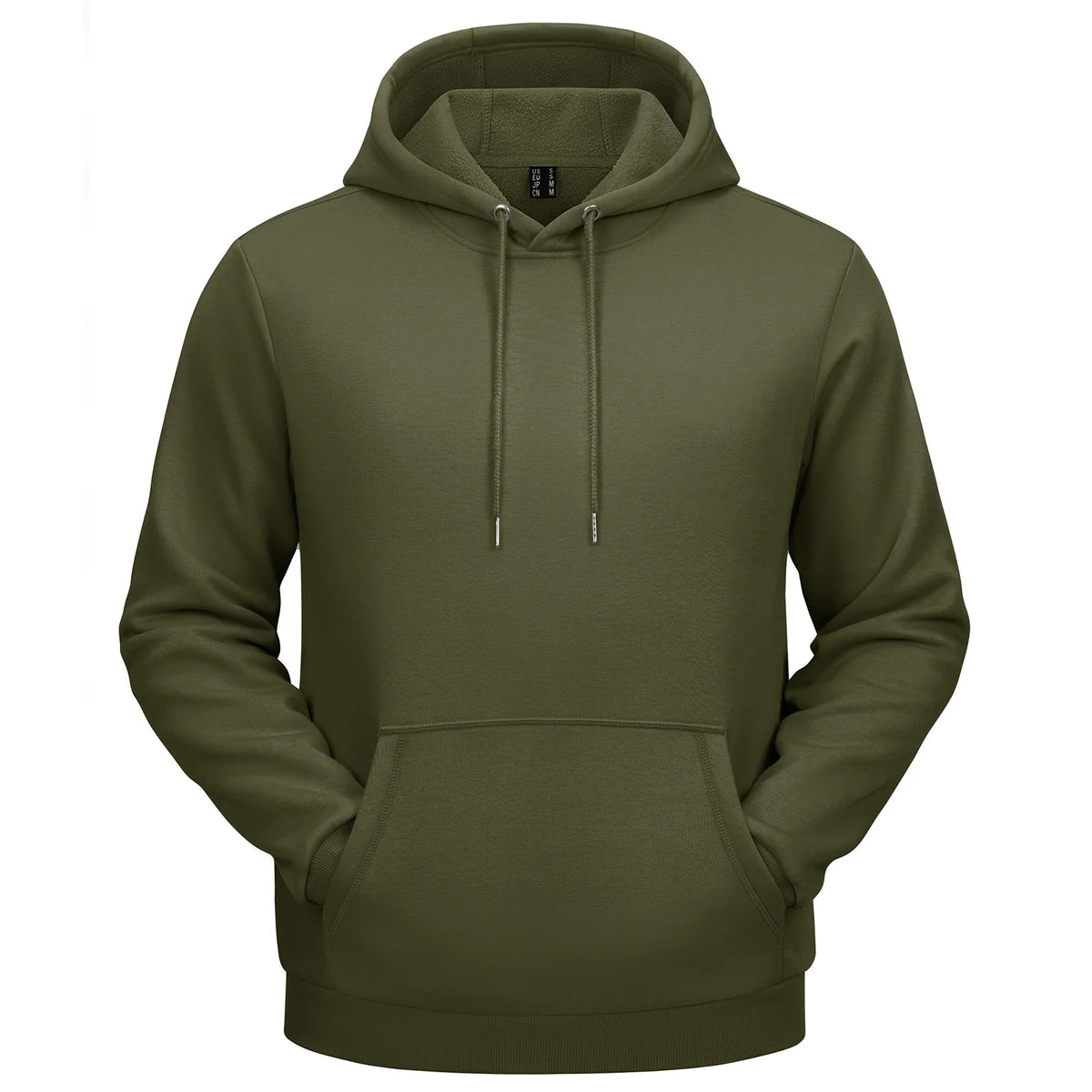 TACVASEN Autumn Winter Fleece Hoodies Mens Thermal Warm Hooded Sweatshirts Pockets Casual Hoodies Pullover Tops Male
