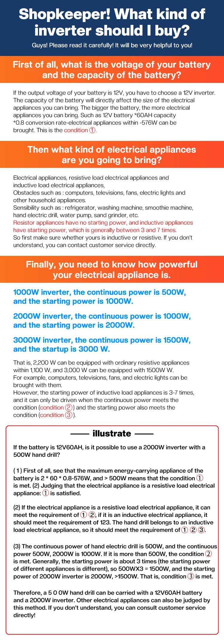 Pure Sine Wave Inverter 12V/24V to 220V | 1600W–3000W