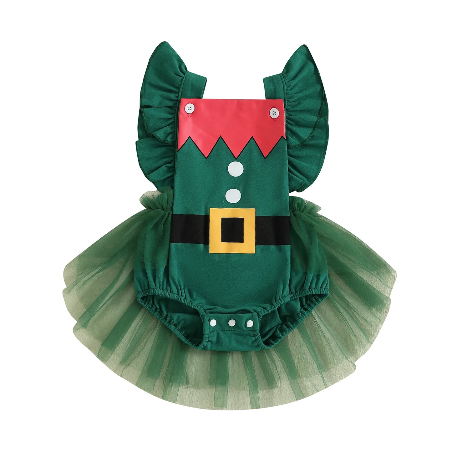 Infant Holiday Ruffle Jumpsuit