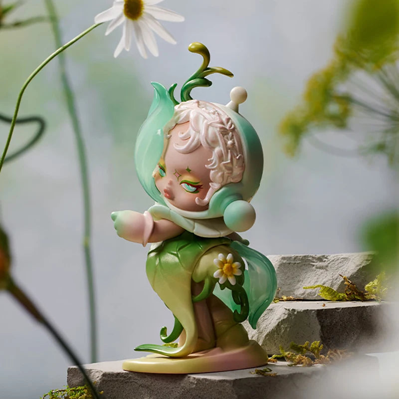 POPMART SKULLPANDA Petals In Four Acts Series Blind Box Genuine Toys Kawaii Anime Action Figure Guess Bag Doll Mystery Box Gifts