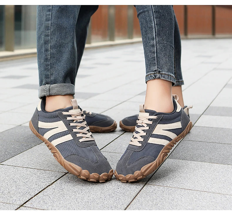 2026 New Wide Toe Barefoot Shoes Mens Womens Zero Drop Minimalist Sneakers Retro Outdoor Non Slip Walking Shoes Casual Sneaker