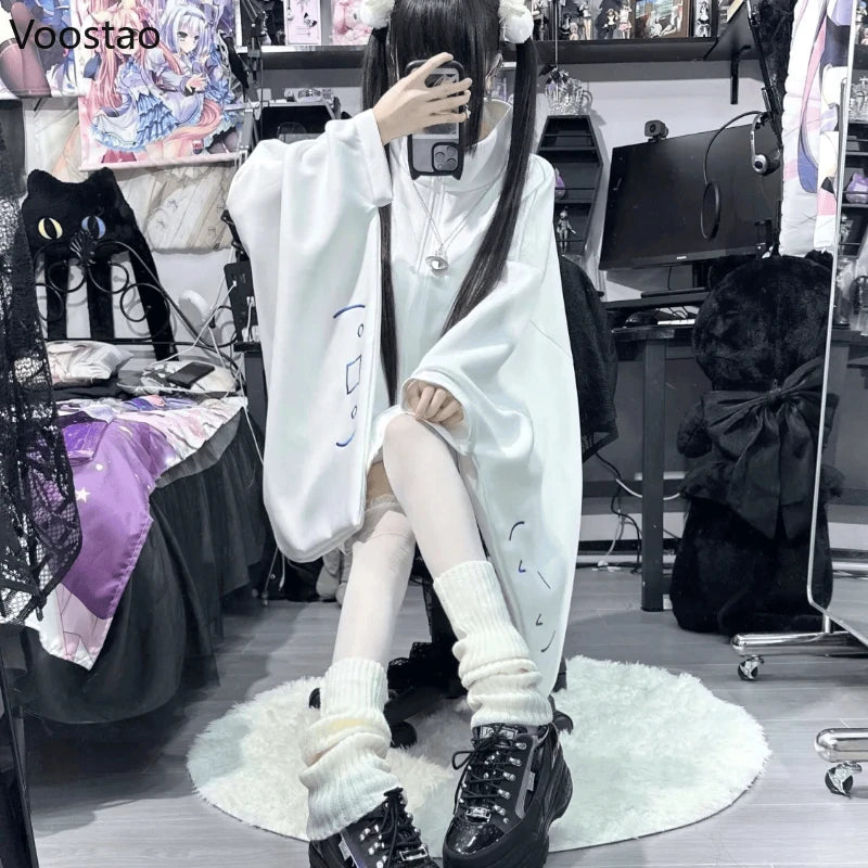 Women's White Embroidered Y2K Zip-Up Jacket