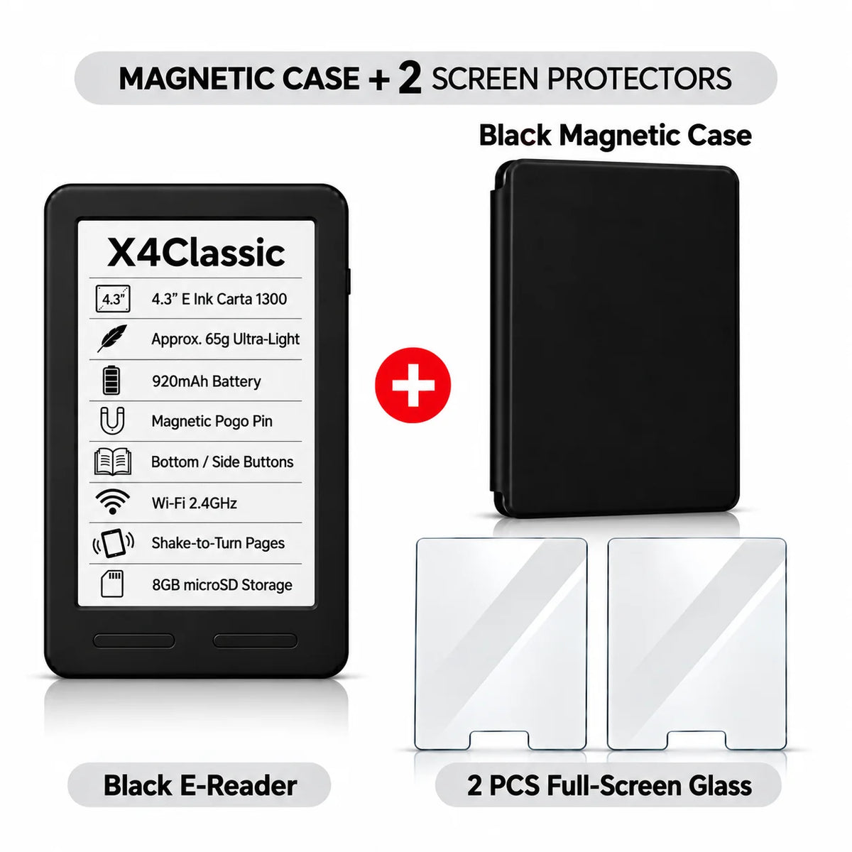 XTEINK Pocket E Ink E-Reader for Travel & Daily Reading