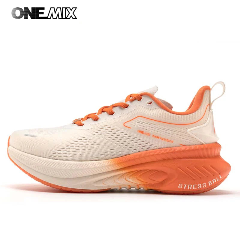 ONEMIX Men Summer Breathable Running Shoes Lightweight Cool Athletic Sneakers Elastic Cushion Outdoor Jogging Daily Sports shoes