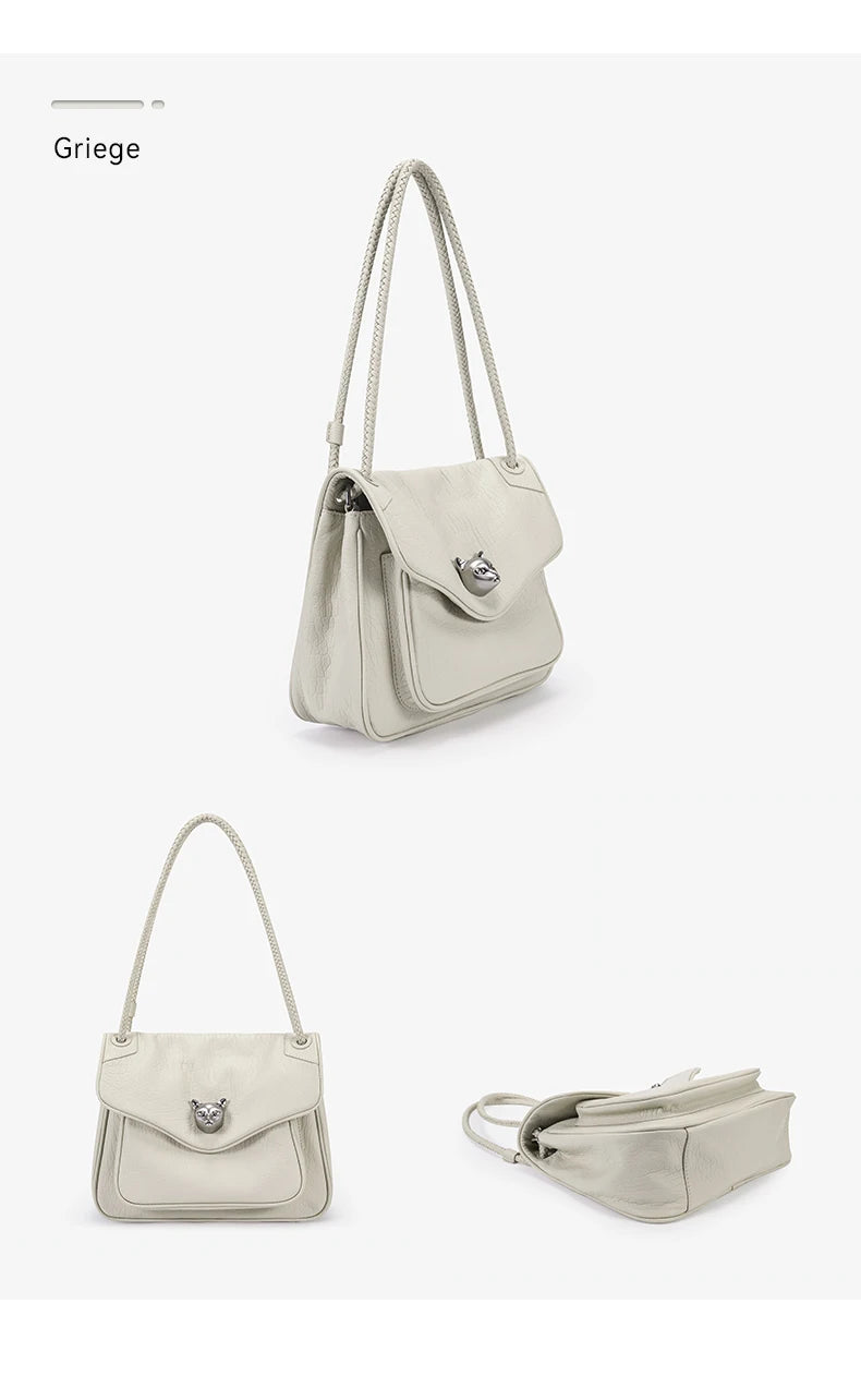 BAFELLI Genuine Leather Chain Bag – Chic Crossbody Tote