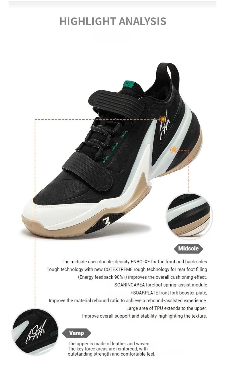361 Degrees AG 5 PRM Men Basketball Sport Shoes Full Package Cushioning Rebound Wear-resistant Anti-slip Male Sneakers 672441124